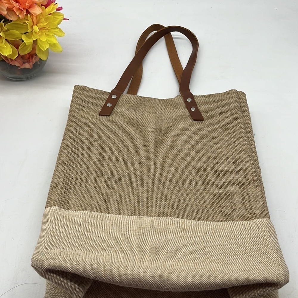 Apolis Market Tote Wine Tote Vivre Rire Aimer TOT4259C - Picture 4 of 12